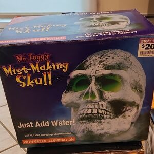 Skull with Green Light